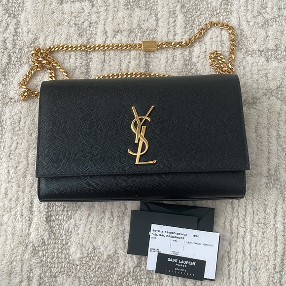 Saint Laurent Kate Medium Grain de Poudre Shoulder Bag - Picture 3 of 15